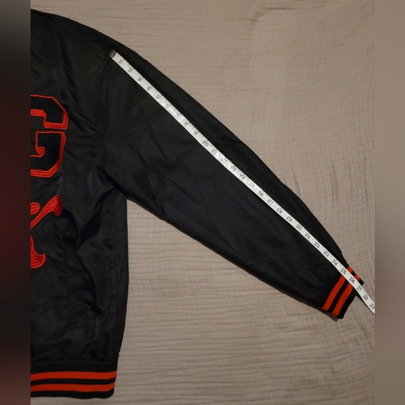 DGK Devotion Pray For Me Black and Red Varsity Style Jacket Size Medium - Picture 5 of 11